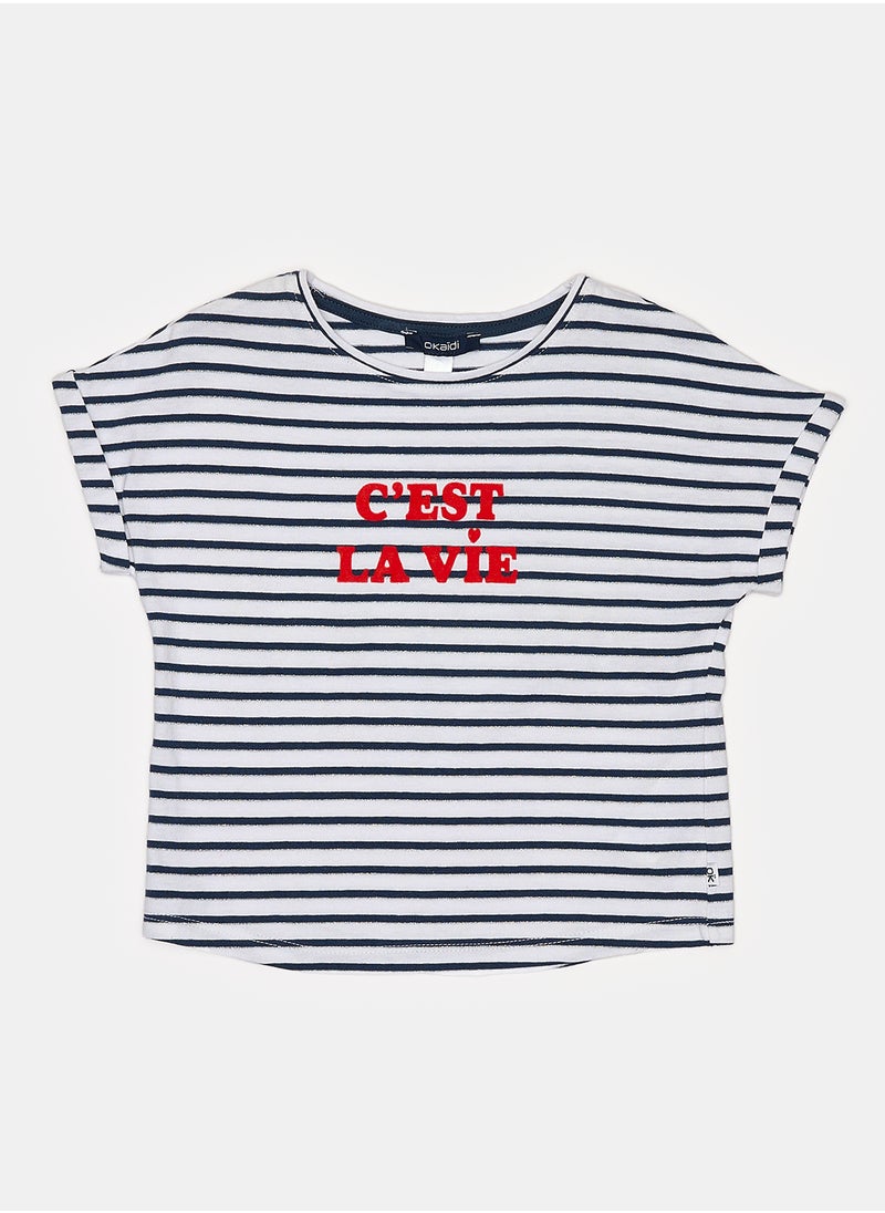 Okaidi Blue T-Shirt for Girls  - Image 1