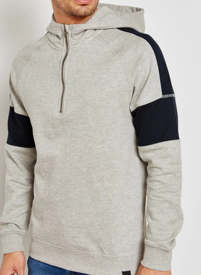 Only & Sons Jaistan Anorak  Colour Block Hoodie