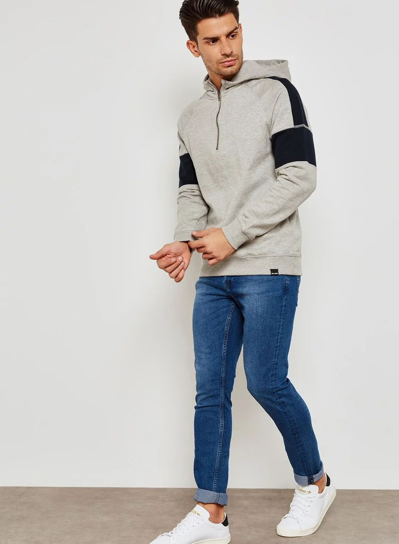 Only & Sons Jaistan Anorak  Colour Block Hoodie