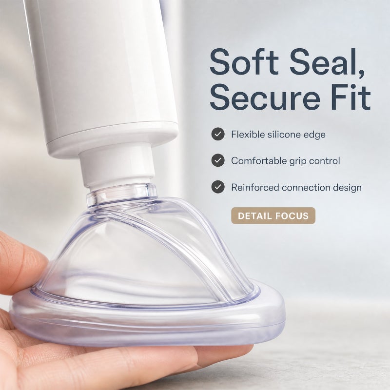 CPR Device: 2-in-1 Adult Child Face Cover, Transparent Design For Clear Visibility - One-Way Valve Prevents Gas Passage, Respiratory Aid For Emergency Training & Life-Saving Use - Image 4