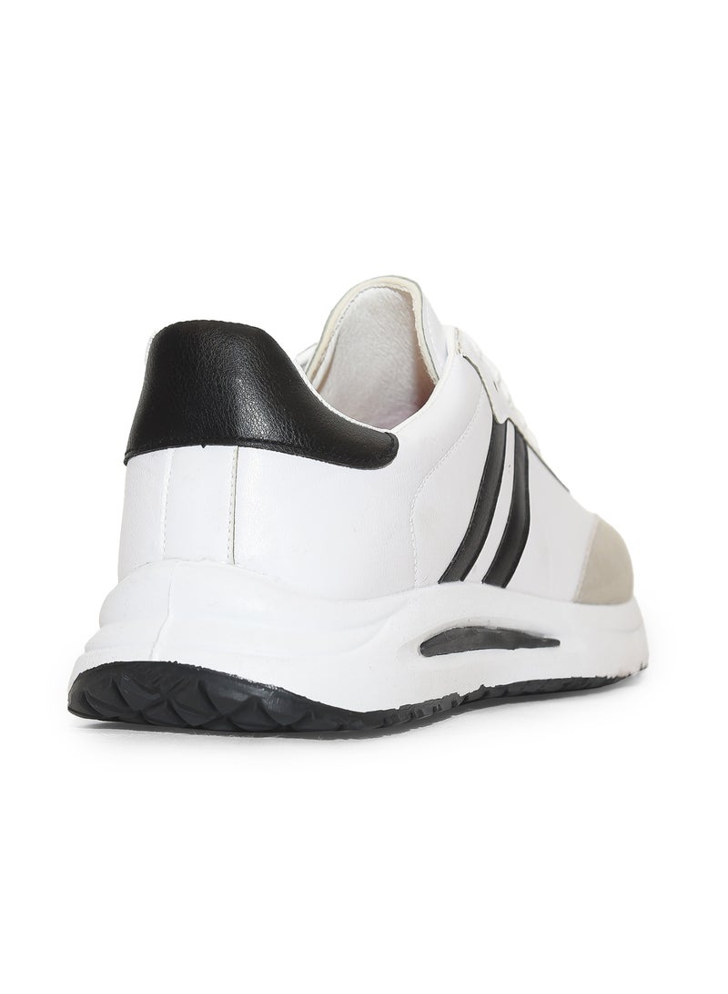 Desert Men's Stylish Casual Lace-up Leather Sneakers - Image 4