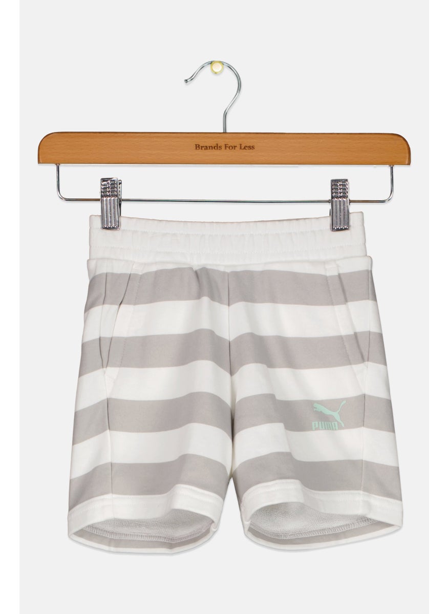 PUMA Kids Boy Brand Logo Sport Short, White  - Image 2