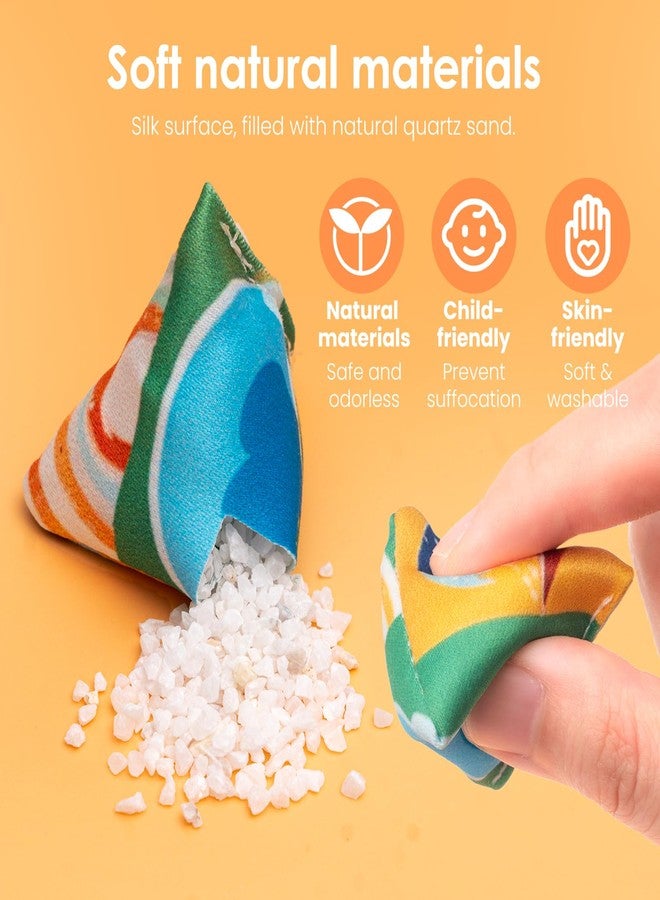 Dawnglow Bean Bag Toss Game for Kids, 5 Soft Sensory Beanbags for Hand-Eye Coordination & Motor Skills, Safe Indoor/Outdoor Toys for Toddlers Ages 3+ (Bonus Guide Included) - Image 2