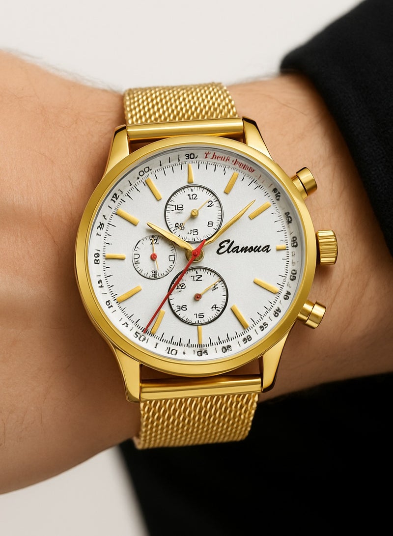 Elanova A wristwatch with hands made of stainless steel model EL49G. - Image 2