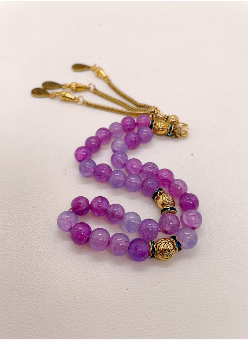 MAJOOD 33 Natural Tourmaline Prayer Beads/Tasbih/8mm  - Image 4