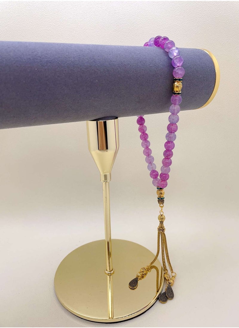 MAJOOD 33 Natural Tourmaline Prayer Beads/Tasbih/8mm  - Image 5