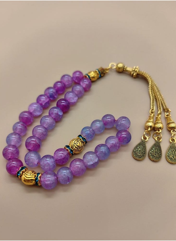 MAJOOD 33 Natural Tourmaline Prayer Beads/Tasbih/8mm  - Image 2