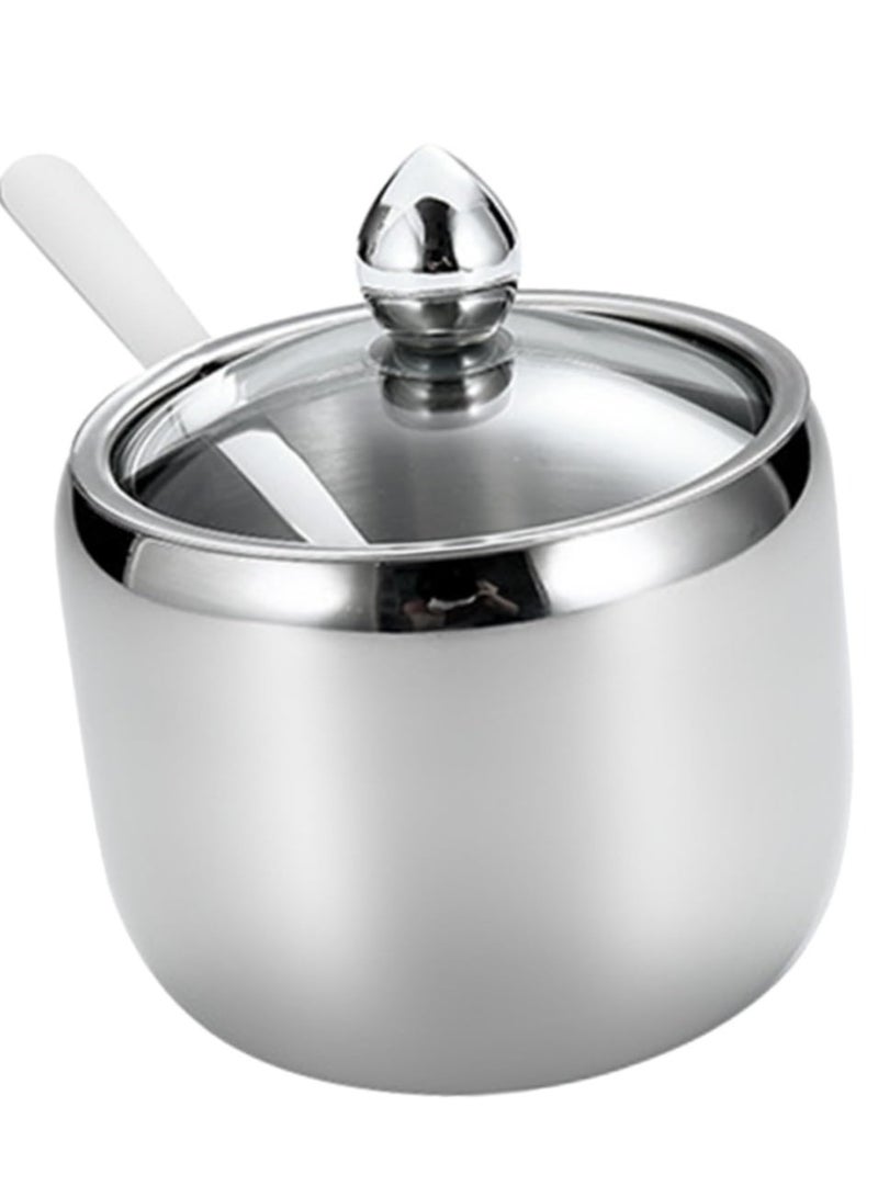 دايتويز برطمان توابل مع أغطية، أوعية توابل صغيرة من الفولاذ المقاوم للصدأ للسكر، أو برطمانات توابل المطبخ. - Image 1