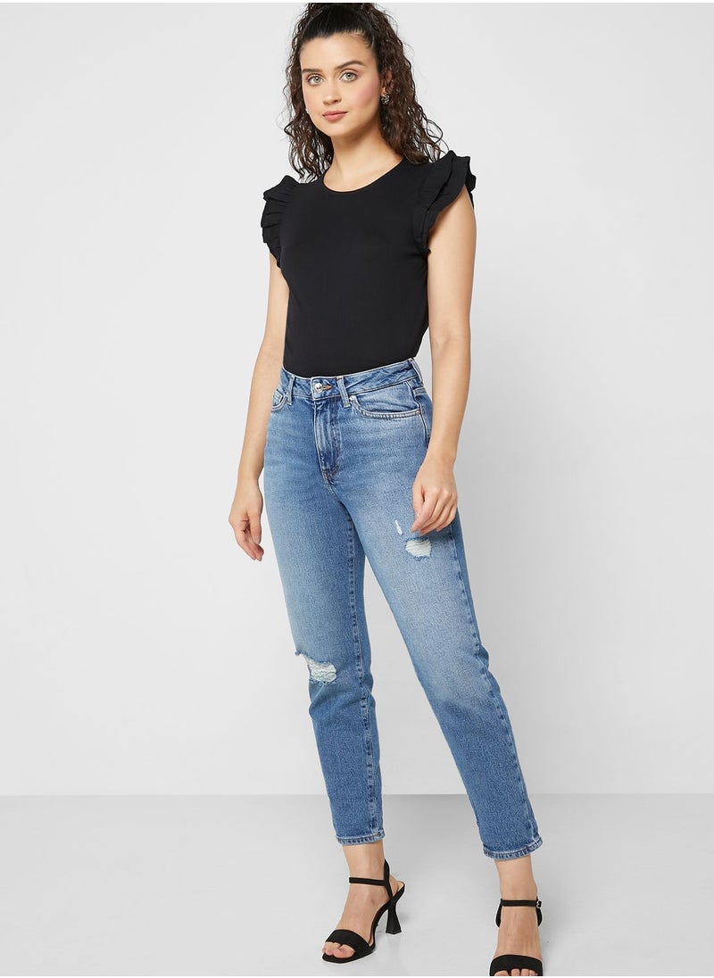 NEW LOOK High Waist Mom Jeans  - Image 1