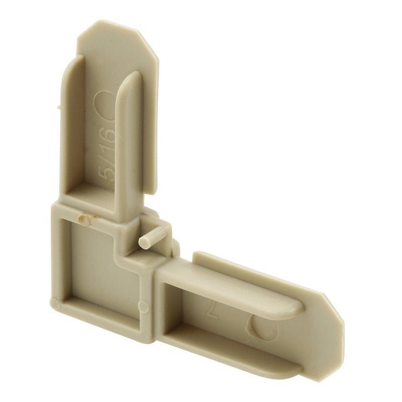 PrimeLine MP7871 Screen Frame Corner 516 In by 34 In Almond Plastic 100 Pack