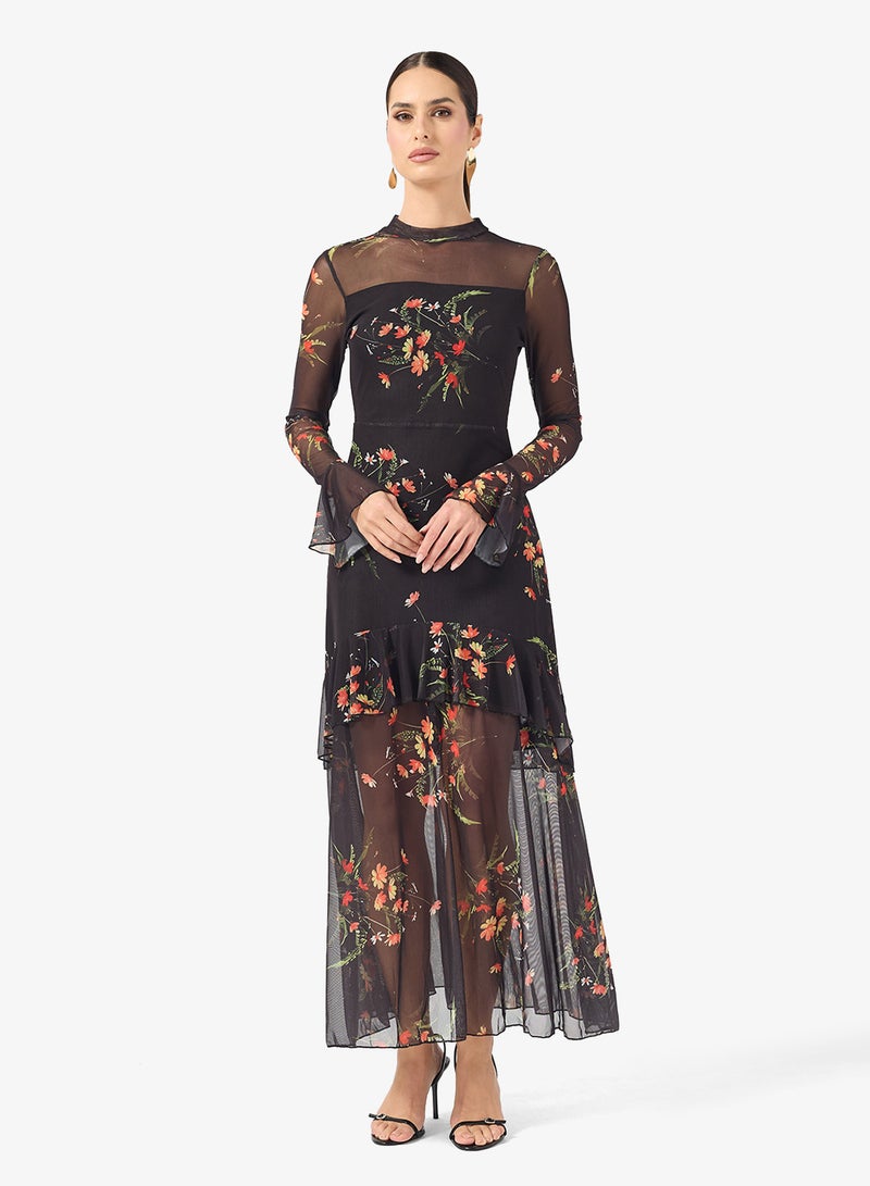 ELLA Floral Print Dress - Image 4
