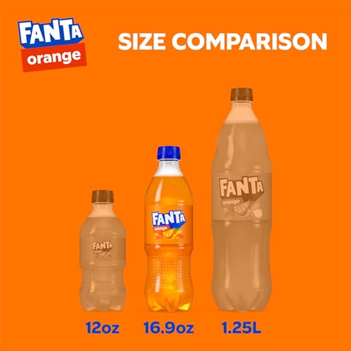 Fanta Orange Soda Soft Drink, 16.9 fl oz Bottles, 6 Pack - Image 3