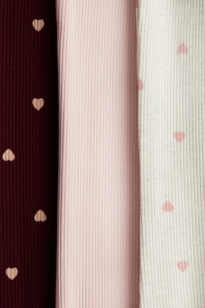 H&M 3-pack ribbed cotton leggings