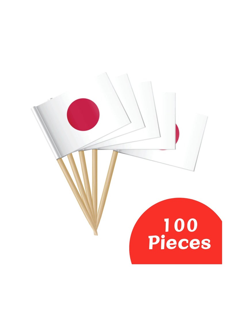 PRINTSHOP4ME Japan Cupcake Toppers For National Day Decorations–Toothpick Cupcake Toppers–Perfect For Celebrations,Parties And Events–Mini Stick Flags For Decorating Cupcakes,Cakes And Desserts - Image 4