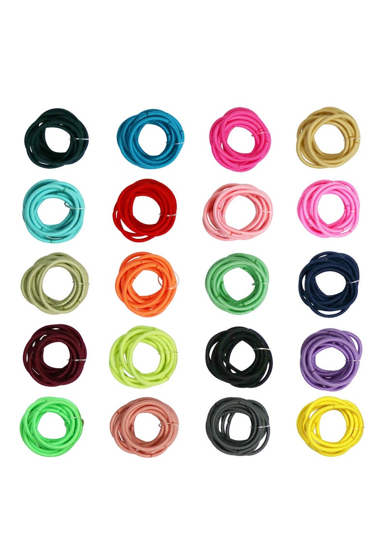 WillingTee - 200PCS Small Hair Ties,No Crease Baby Hair Ties,Elastic Hair Ponytail Holder Hair Accessories for Baby Girls Infants Toddlers Kids - Image 1