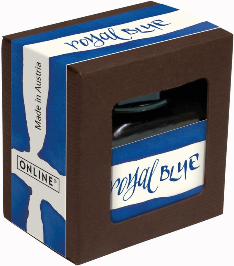 Online 17115/3 Ink bottle Inspiration Line, ink colour ROYAL BLUE, in bottle 15 ml, in high quality packaging - Image 2
