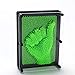Sharkwill 3D Pin Art Sensory Toy Needles Intellectual Fun Toy Plastic Pin Art Palm Board Large Green6 x 8 Inches - Image 2