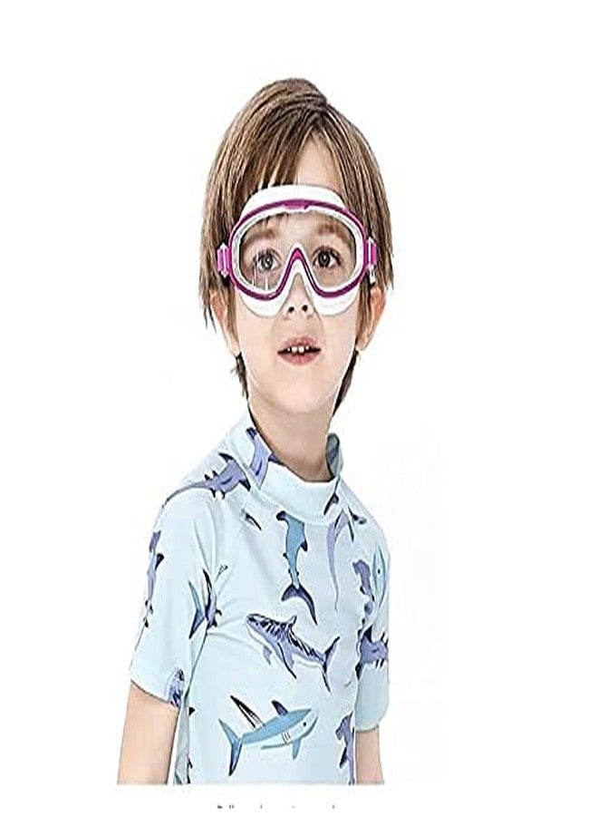 Overa Swim Goggles, No Leak Swimming Goggles, Anti-Fog and Anti-UV Wide View Swim Goggles for Kids Soft Silicone Frame Adjustable Strap Swimming Goggles with earplugs - Image 1