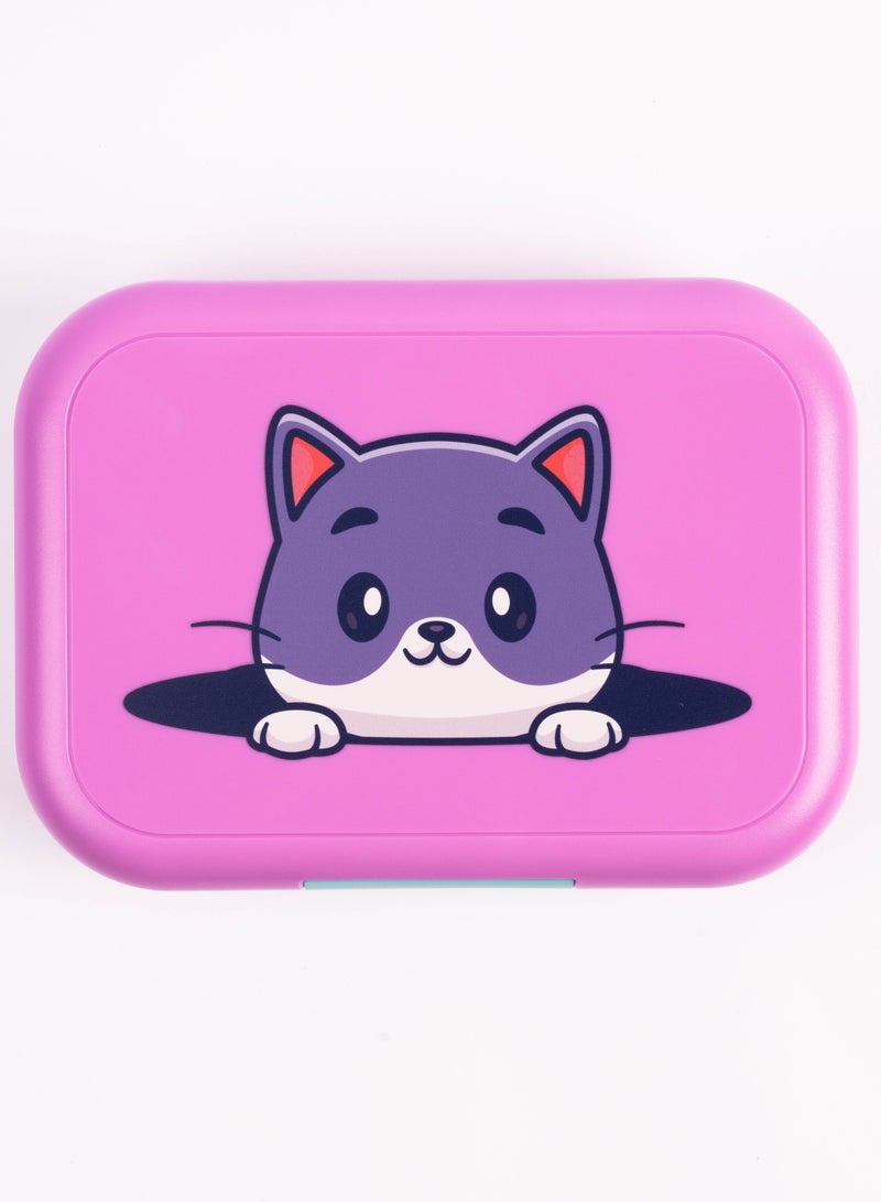 Cocobee Bento Lunch Box, Microwave Safe Removable Food Tray - Pink - Image 3