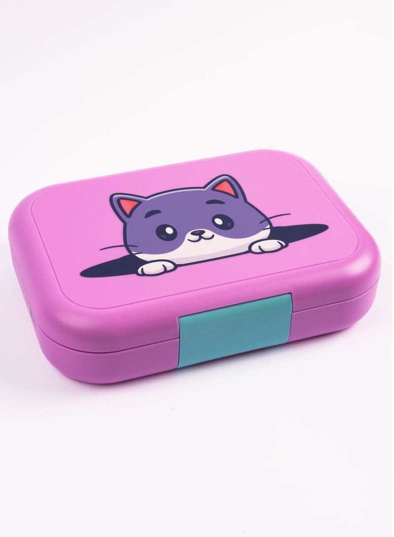 Cocobee Bento Lunch Box, Microwave Safe Removable Food Tray - Pink - Image 2