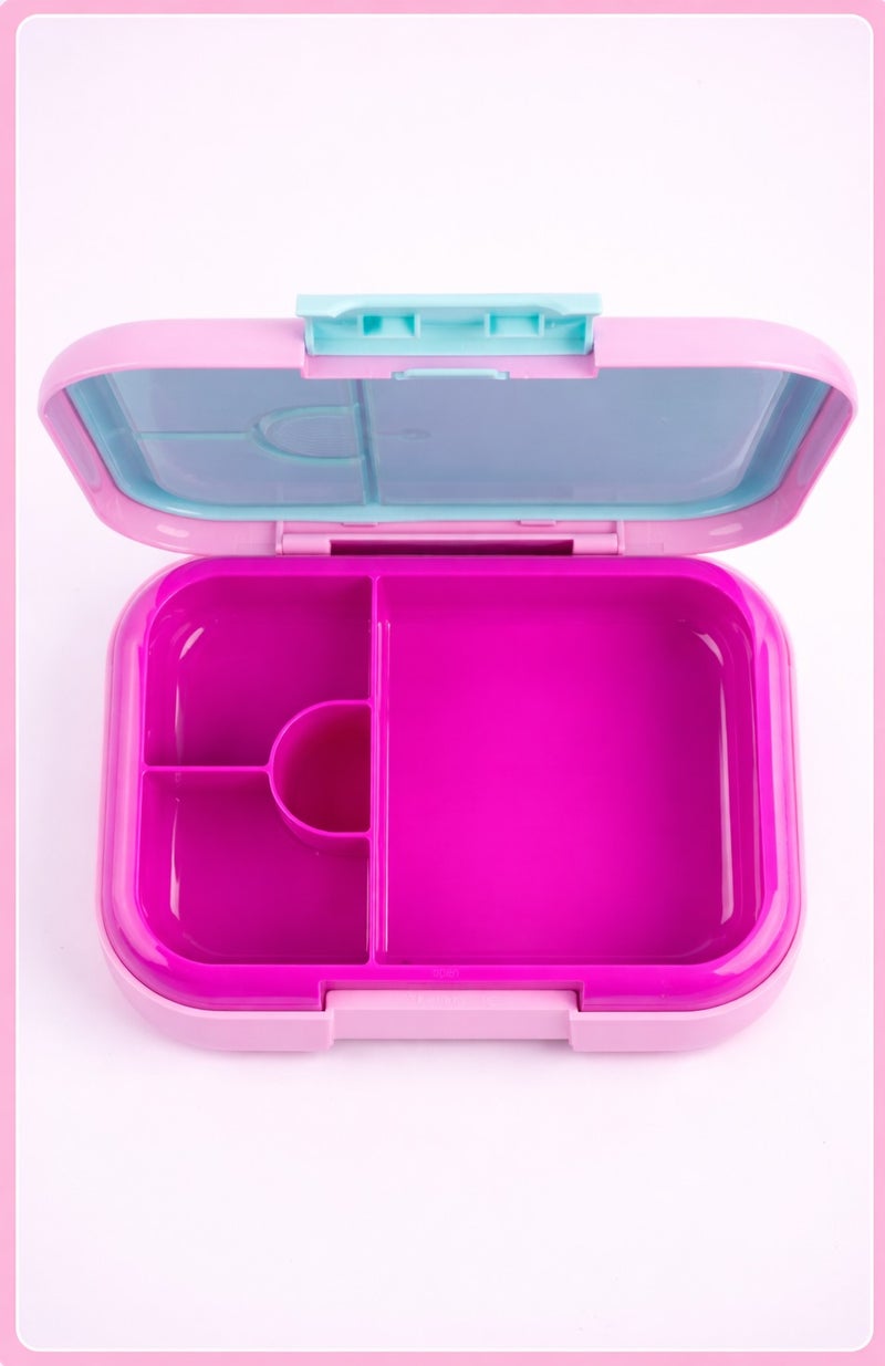 Cocobee Bento Lunch Box, Microwave Safe Removable Food Tray - Pink - Image 1