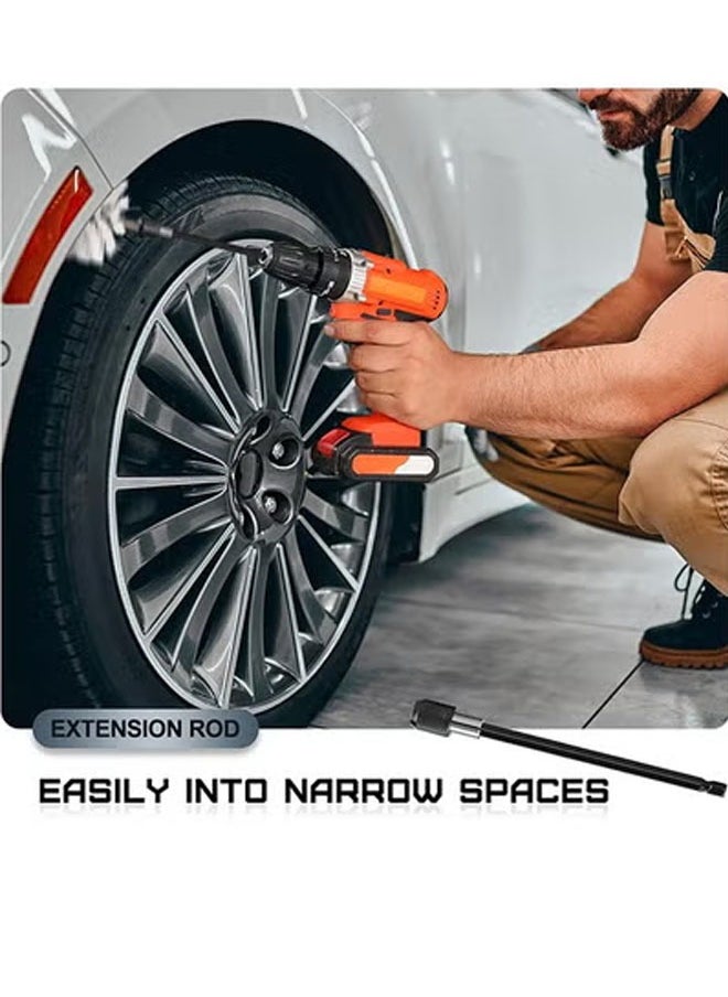 Bukela Soft White Drill Brush Attachment Set - Car Interior Detailing Kit, All Purpose Power Drill Brush with Extend Attachment for Car, Boat, Seat, Carpet, Upholstery, Bathroom, Grout, Floor and Tile  - Image 3