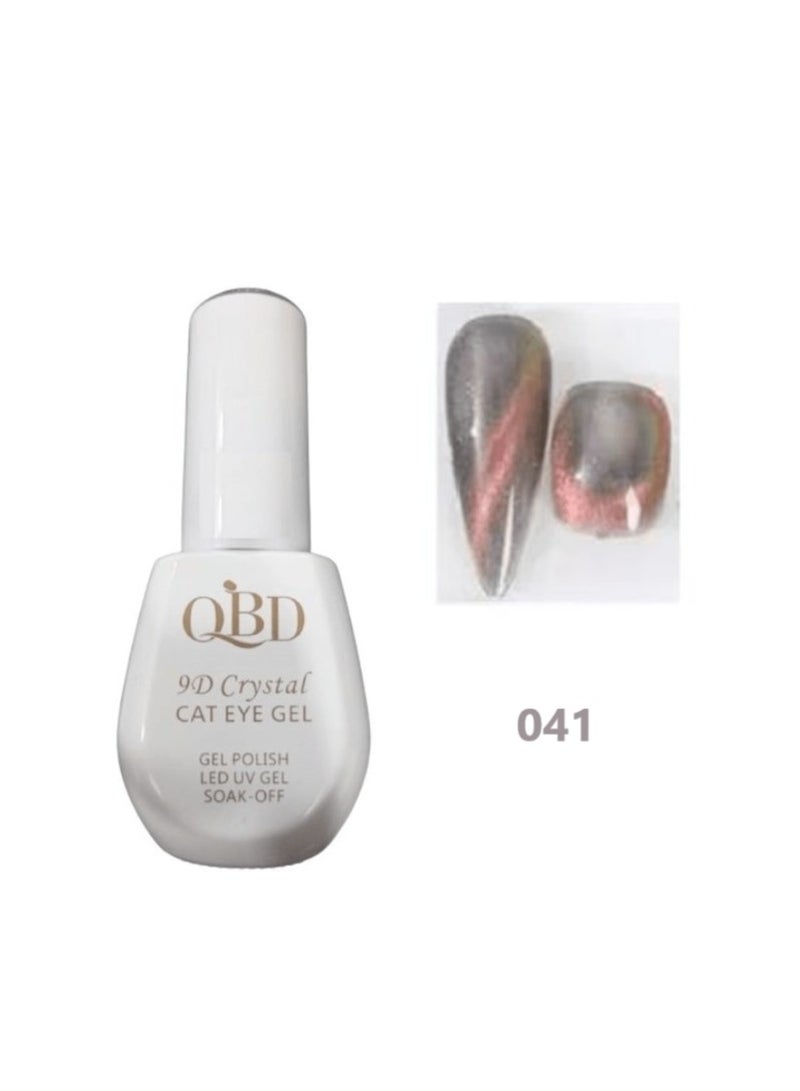 QBD 9D Crystal Cat Eye Gel Nail Polish. It creates a captivating "cat's eye" effect with a 3D crystal finish, adding unparalleled depth and shine to your nails.