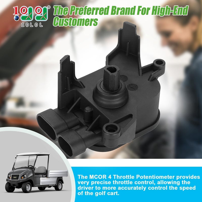 10L0L MCOR 4 Throttle Potentiometer for Club Car DS & Precedent 2012-up Golf Cart, Replaces OEM# 105116301, 103850401(MCOR 3) - Image 2