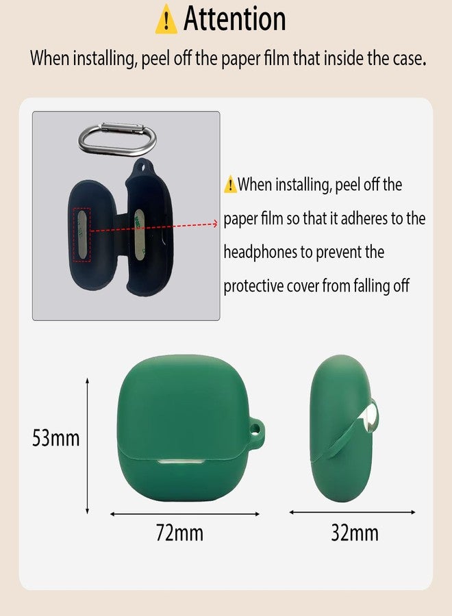 USTIYA Case for Xiaomi Buds 5 Pro Wireless Headphones Protection Cover Full-Body Soft Silicone with Keychain Headphone Accessories Funda Carcasa (Black) - Image 5