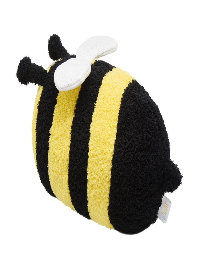 YONLIT Fuzzy Bumblebee Stuffed Animal with Smile Face and White Wings Super Cute Plush Bee Toy Excellent Gifts for Kids or Honey 12 Inch - Image 5