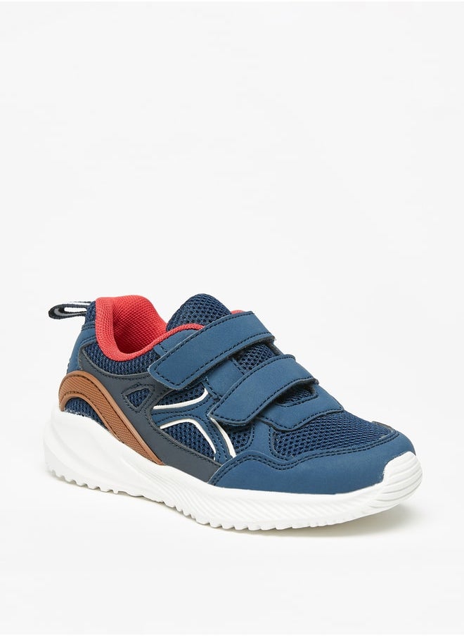 LBL by Shoexpress - Boy's Colourblock Sports Shoes With Hook And Loop Closure - Image 1