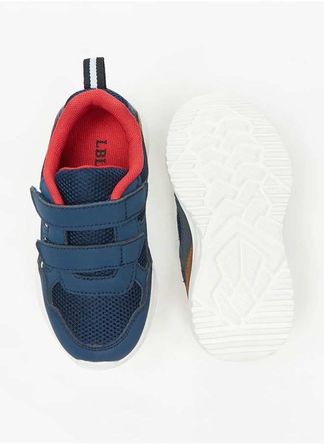 LBL by Shoexpress - Boy's Colourblock Sports Shoes With Hook And Loop Closure - Image 1
