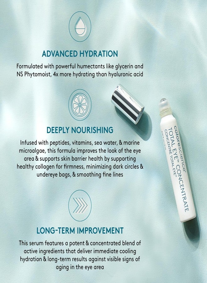 Colorescience Total Eye Concentrate Serum .27fl oz. for dark circles, puffiness, fine lines and wrinkles, & dehydration - Image 3