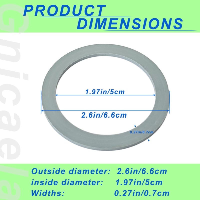 Gnicaela Blender Gasket Replacement Parts, Rubber Ring Seal Rings Blender Accessories for Oster and Osterizer Blender (4 Pieces) - Image 2