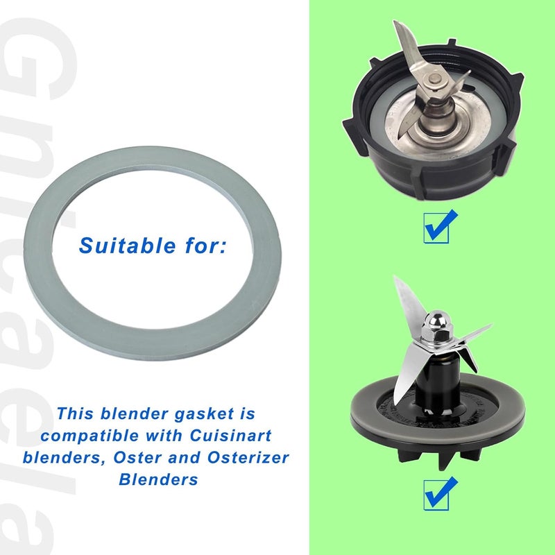 Gnicaela Blender Gasket Replacement Parts, Rubber Ring Seal Rings Blender Accessories for Oster and Osterizer Blender (4 Pieces) - Image 3
