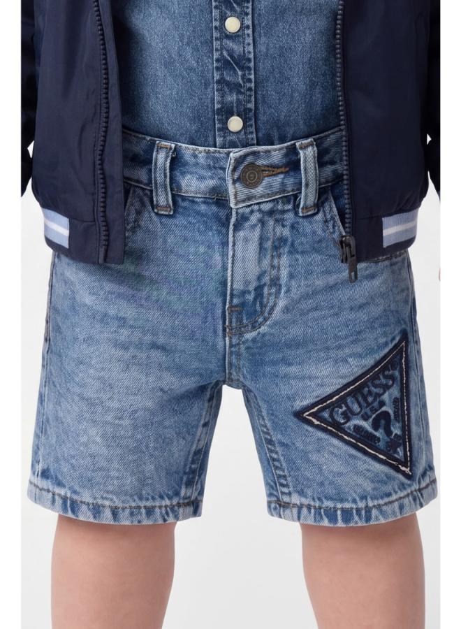 GUESS Infant Denim Shorts - Image 3