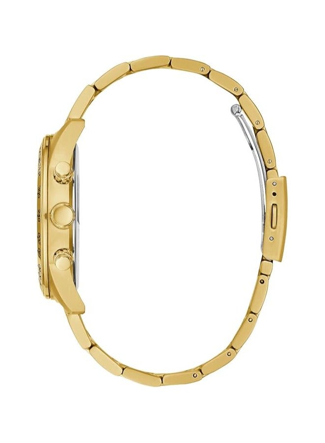 جس ساعة GUESS متعددة الوظائف مقاس 42 مم، باللون الذهبي - Image 2