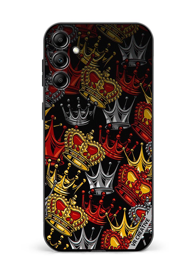 VR CREATIVE Protective Case Cover For Samsung Galaxy A55 King And Queen Design Multicolour - Image 1