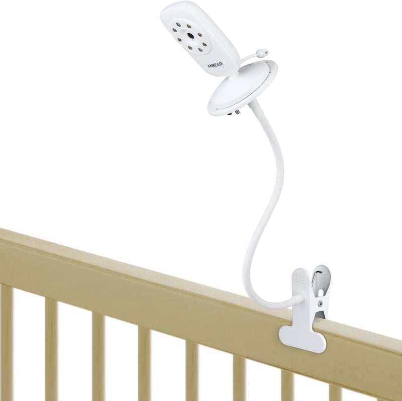 wochel Universal Baby Monitor Mount for ANMEATE SM24 Arlo Motorola Owlet Cam and Most Other Baby Monitors Flexible Gooseneck Baby Monitor Holder for Crib Without Tools or Wall Damage - Image 1