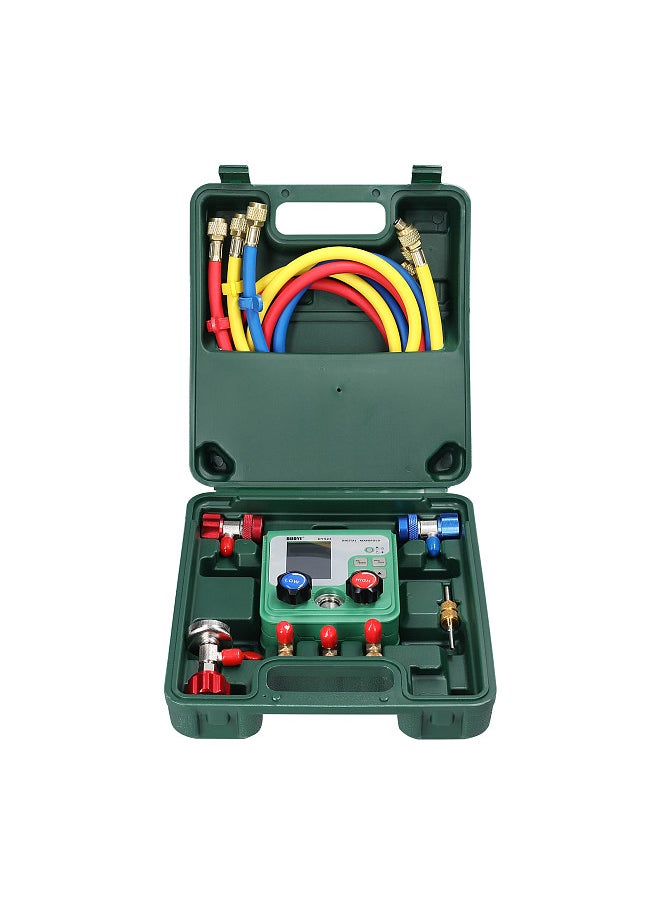 Generic Electronic AirConditioning Refrigerant Fluoride Meter Vacuum Pressure Gauge Digital Manifold Gauge Automobile Refrigerant Repairing Vacuum Meter  - Image 2