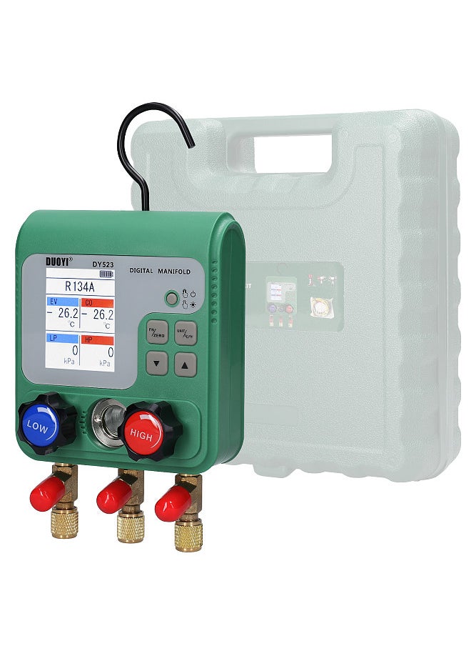 Generic Electronic AirConditioning Refrigerant Fluoride Meter Vacuum Pressure Gauge Digital Manifold Gauge Automobile Refrigerant Repairing Vacuum Meter  - Image 5