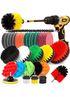 Drill Brush Attachment Set, 4 PCS Power Scrubber Drill Brush Kit