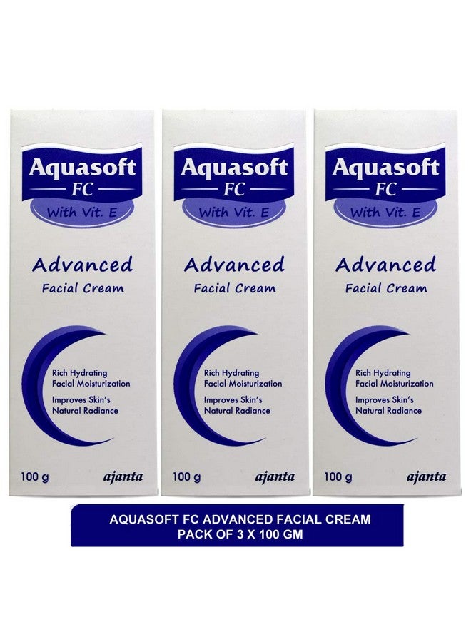 Aquasoft FC Advanced Facial Cream - best face cream for extremely dry skin(pack of 3)100g - Image 2