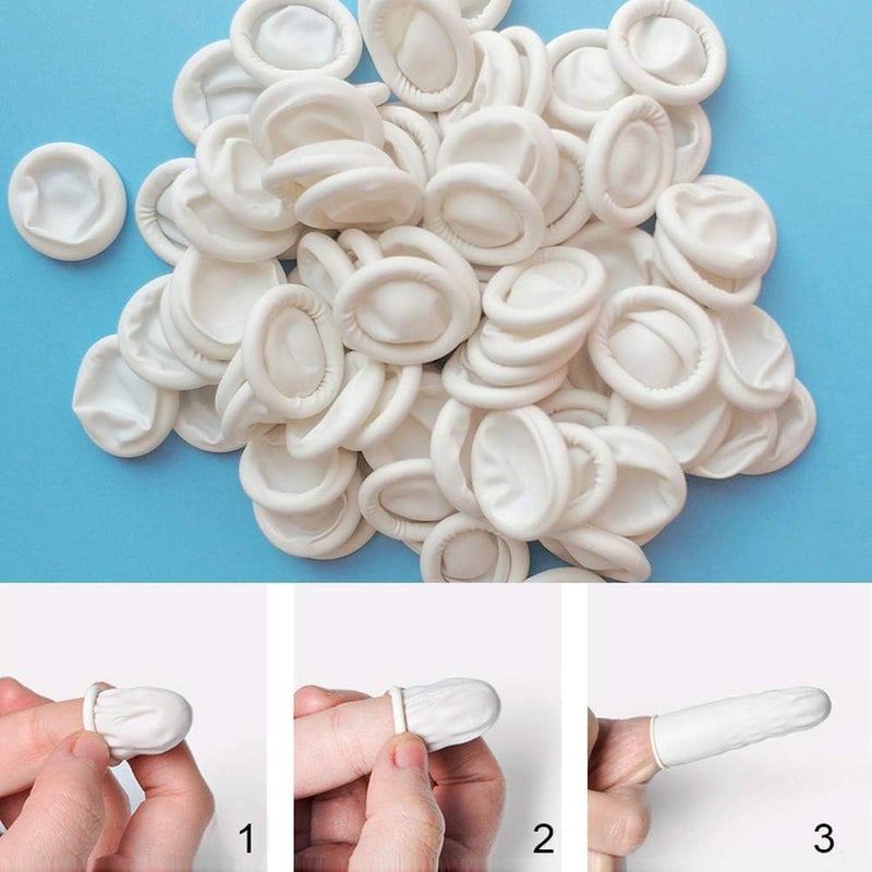 RIKWOG Medium Finger Cots - Disposable Latex Finger Protectors (Approx. 150 pcs) - Image 5