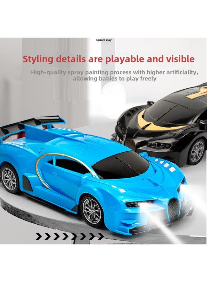 Loquat Remote Control Car Children's Toy Car Rechargeable Boy's Remote Control Car Drift Racing Car Kids Electric Car Toy-Color: Blue Bugatti + Led Headlight-Scale:Rechargeable Version (1 Set Of Rechargeab - Image 4