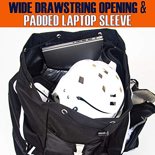 Athletico Hockey Backpack - Large Backpack to Carry Hockey Equipment Including Skates (Black) - Image 4