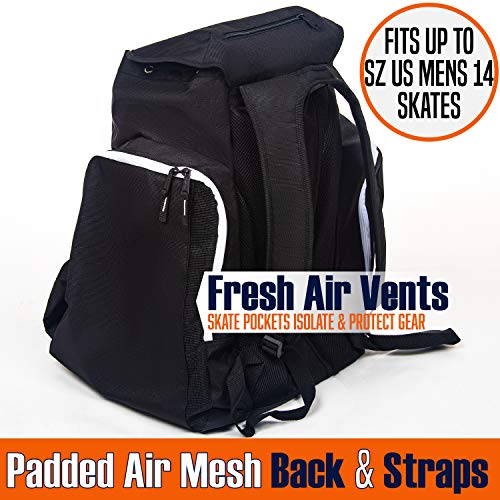 Athletico Hockey Backpack - Large Backpack to Carry Hockey Equipment Including Skates (Black) - Image 5