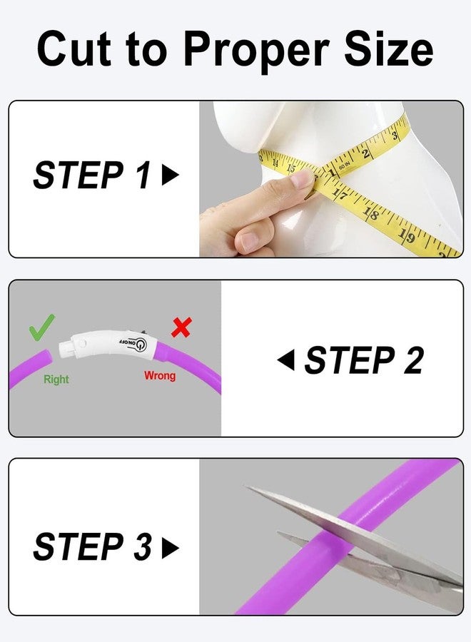 Joytale Light Up Dog Collar, Rechargeable Rainproof LED Collar for Night Walking Safety, Soft Silicone Glow in The Dark, Suitable for Small Medium Large Dogs, Purple - Image 5