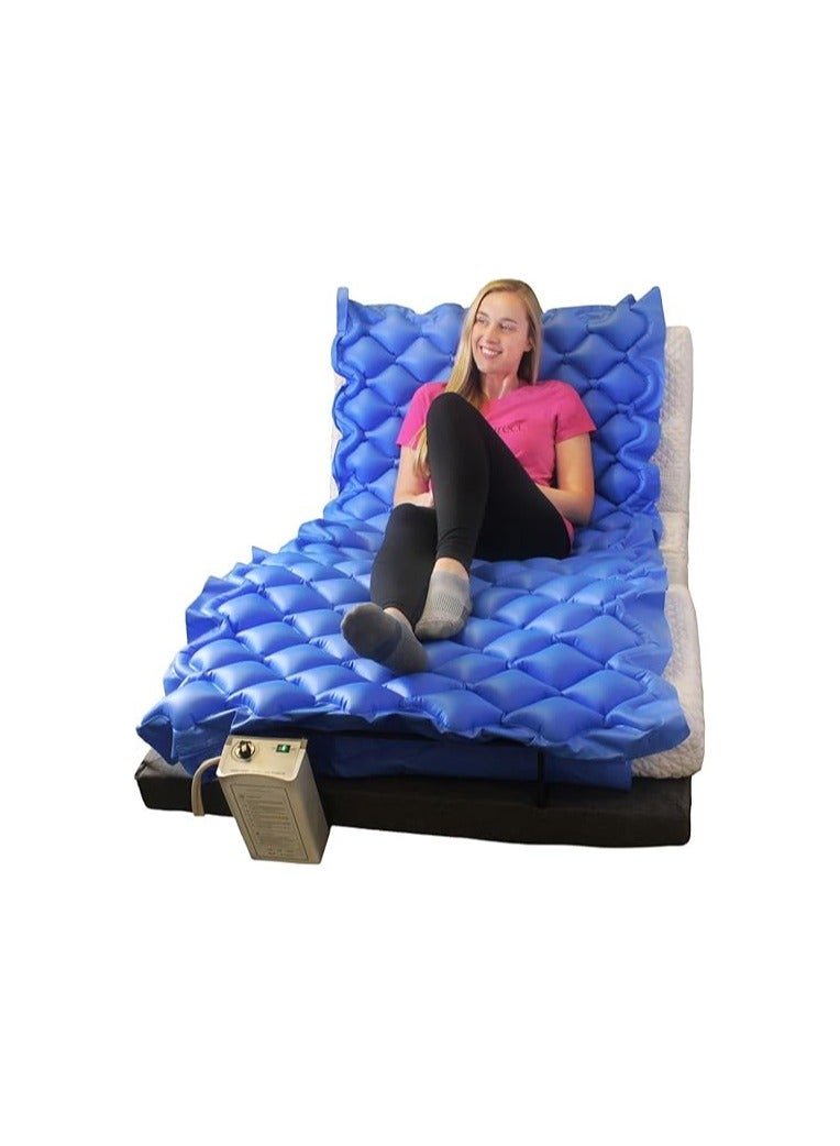 وسادة مرتبة طبية بضغط هواء متناوب مع مضخة كهربائية هادئة – غطاء سرير للوقاية من قرح الضغط وقرح الفراش – للمرحلة الأولى - Image 3