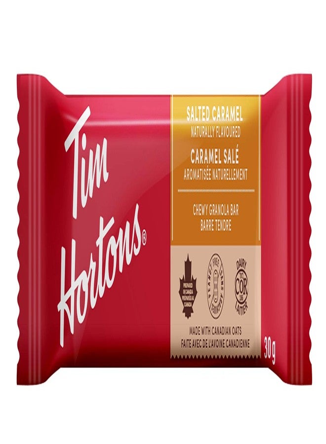 Tim Hortons Salted Caramel Granola Bars, Peanut Free, 5 Count, Imported from Canada} - Image 3